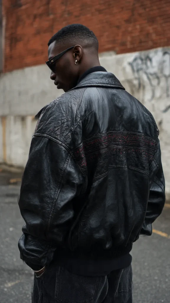 Calvin Klein Black Lather Jacket