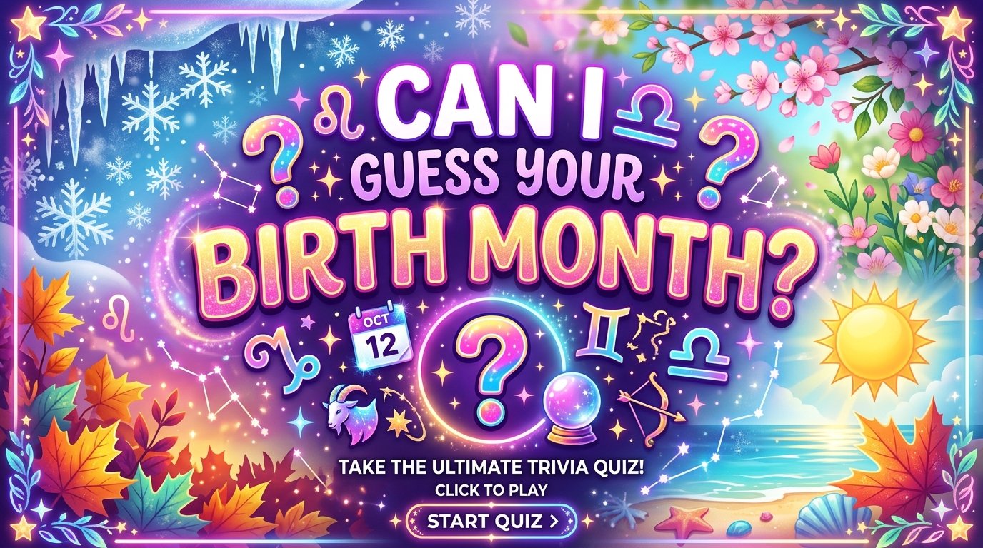 Can I Guess Your Birth Month?