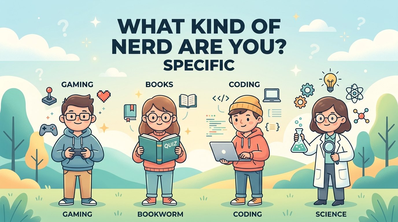 What Kind of NERD Are You? Specific Quiz – Discover Your Inner Geek Personality