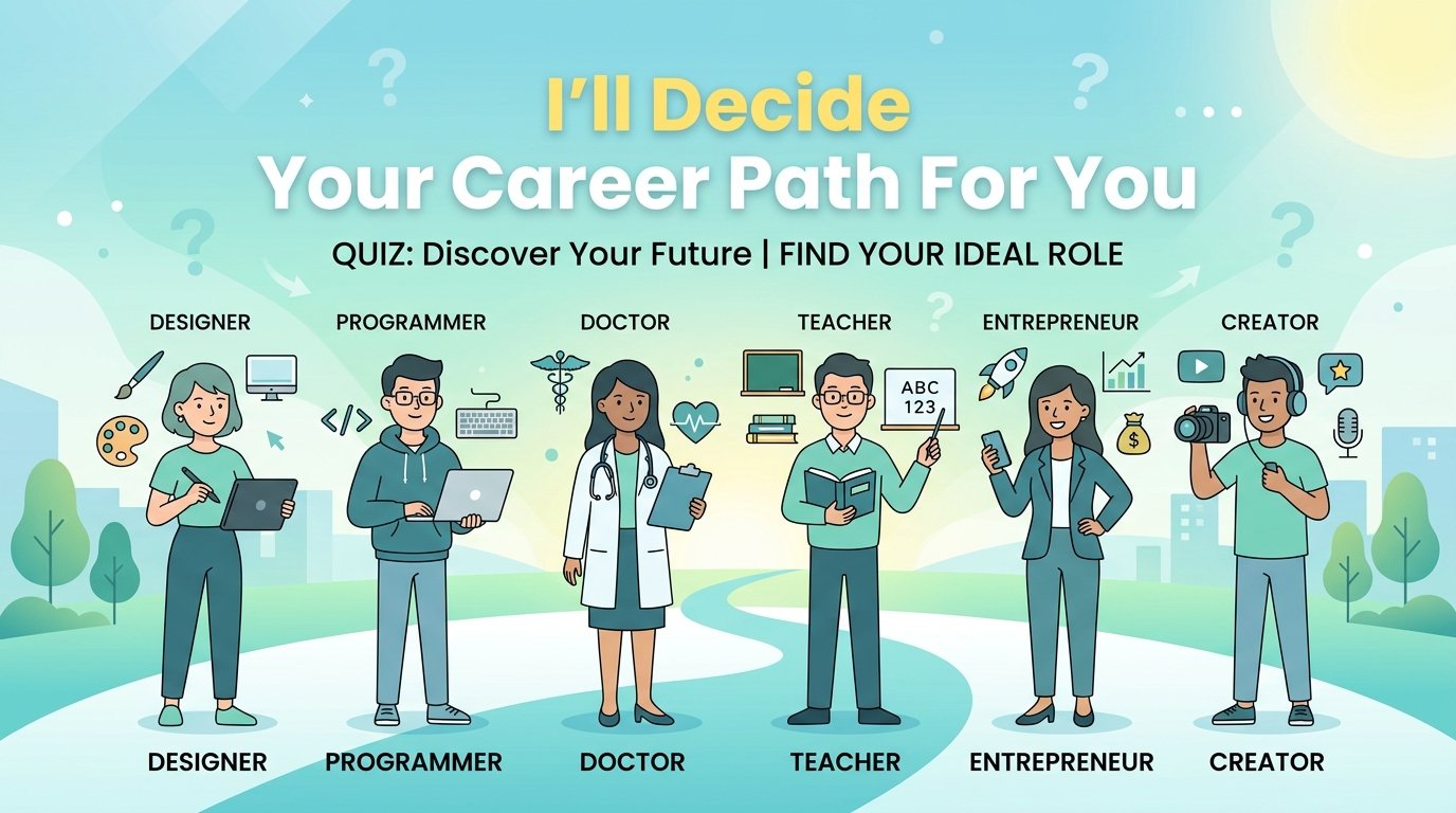 I’ll Decide Your Career Path For You – Fun Career Quiz to Discover Your Future