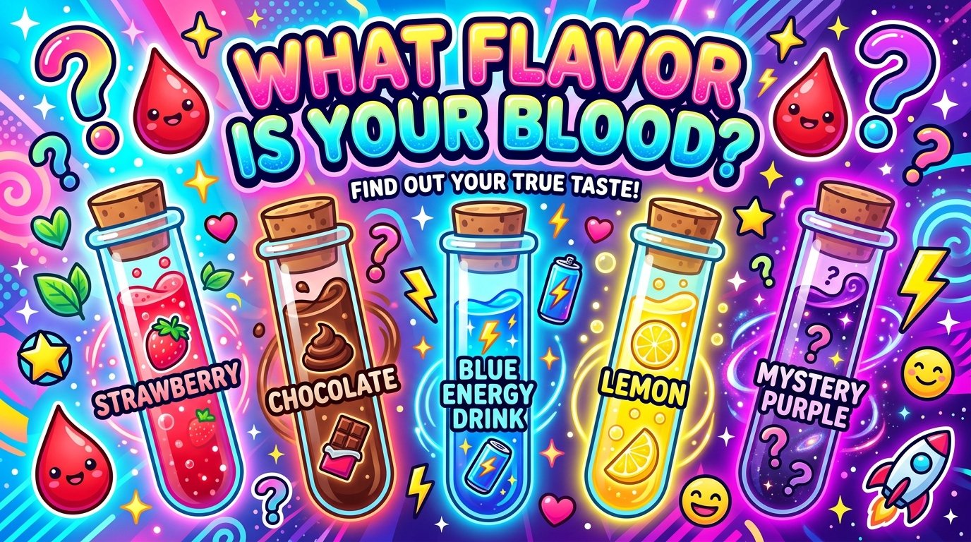 What Flavor Is Your Blood? Weird Fun Quiz – Discover Your Strange Personality Type
