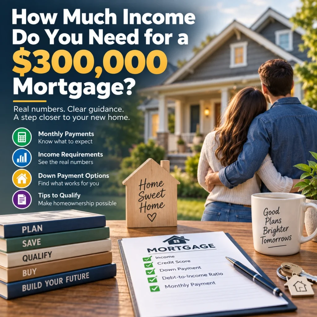 How Much Income Do You Need for a $300,000 Mortgage?