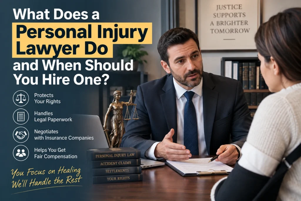 What Does a Personal Injury Lawyer Do and When Should You Hire One